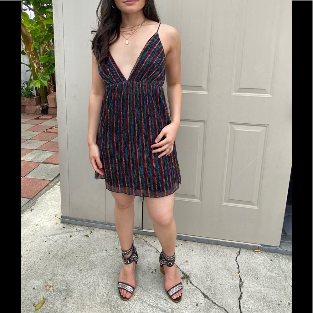 Colorful glittery party dress
